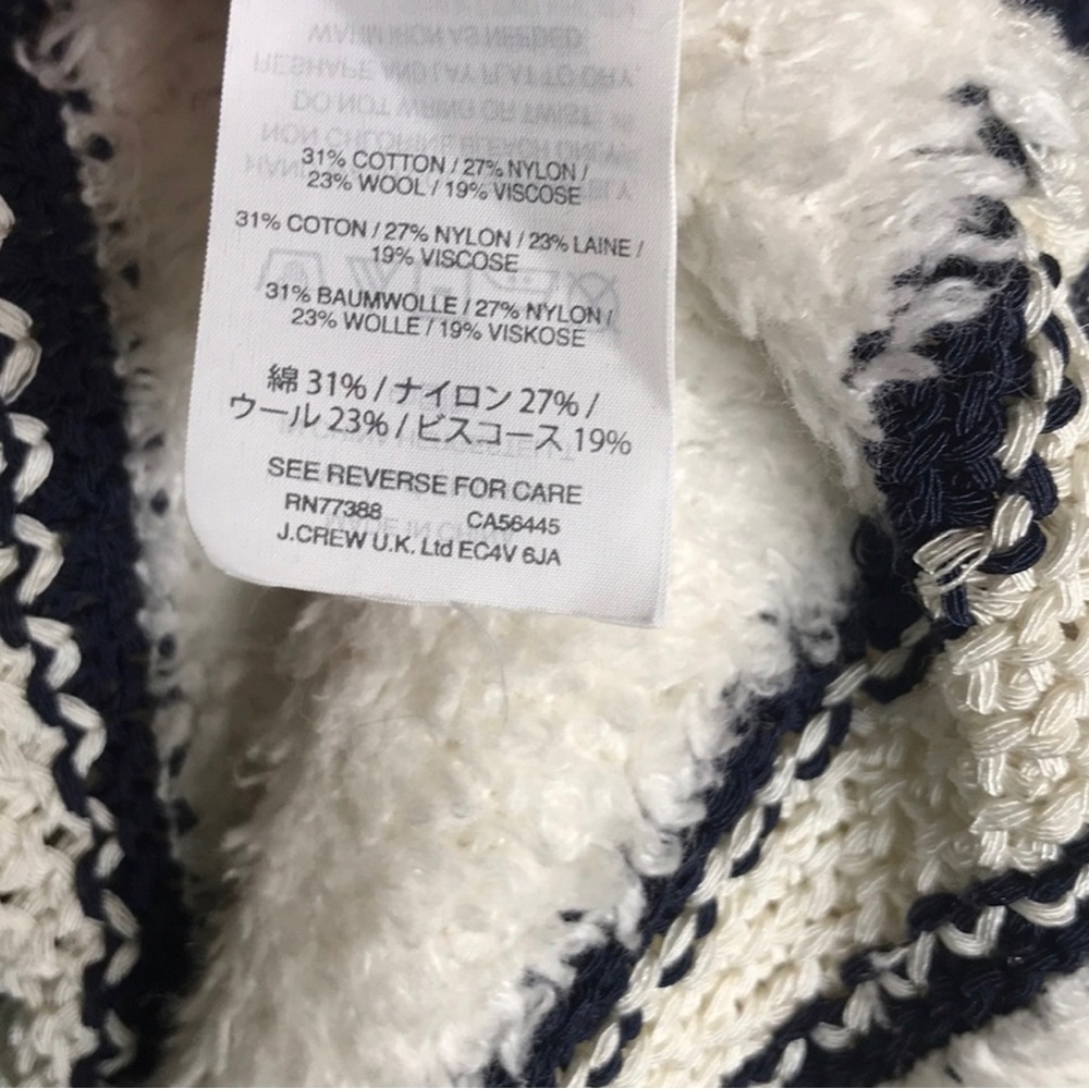 Madewell Striped Boucle’ Cardigan Size Medium - Picture 5 of 5